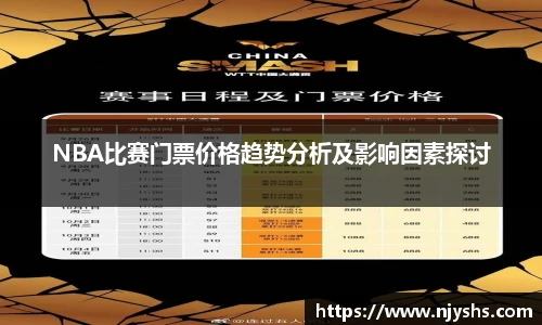 NBA比赛门票价格趋势分析及影响因素探讨
